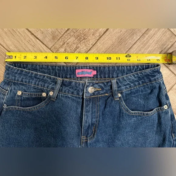 Edikted Raelynn Washed Low Rise Baggy/ Blue wash - Picture 6 of 11